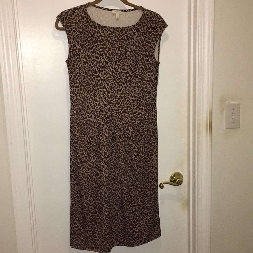 EUC Talbots Leopard print dress size small